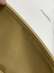Kitlife Chanel East West Teal Chocolate Bar Quilted Chain Flap Bag Beige 26x12.5x4cm - 4