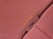 Kitlife Chanel East West Teal Chocolate Bar Quilted Chain Flap Bag Pink 26x12.5x4cm - 6