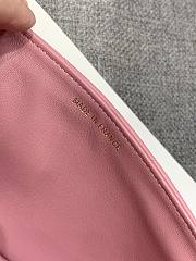 Kitlife Chanel East West Teal Chocolate Bar Quilted Chain Flap Bag Pink 26x12.5x4cm - 4
