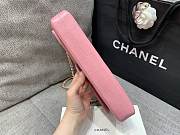Kitlife Chanel East West Teal Chocolate Bar Quilted Chain Flap Bag Pink 26x12.5x4cm - 2
