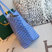 Kitlife Goyard Goyardine 2025 Floral Fantasy ST Louis Tote Bag Blue 34x15x28cm - 3