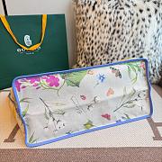Kitlife Goyard Goyardine 2025 Floral Fantasy ST Louis Tote Bag Blue 34x15x28cm - 2