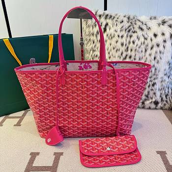 Kitlife Goyard Goyardine 2025 Floral Fantasy ST Louis Tote Bag Pink Fuchsia 34x15x28cm