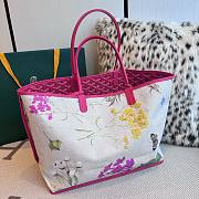 Kitlife Goyard Goyardine 2025 Floral Fantasy ST Louis Tote Bag Pink Fuchsia 34x15x28cm - 4