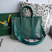 Kitlife Goyard Villette Jacquard PM Tote Bag in Green 39x6.5x29cm - 1