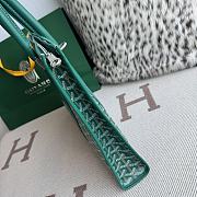 Kitlife Goyard Villette Jacquard PM Tote Bag in Green 39x6.5x29cm - 4