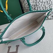 Kitlife Goyard Villette Jacquard PM Tote Bag in Green 39x6.5x29cm - 5
