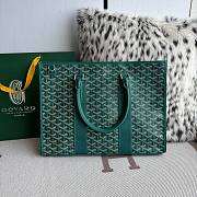Kitlife Goyard Villette Jacquard PM Tote Bag in Green 39x6.5x29cm - 6