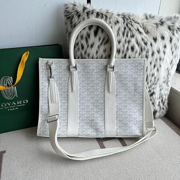 Kitlife Goyard Villette Jacquard PM Tote Bag in White 39x6.5x29cm