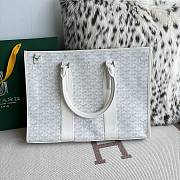 Kitlife Goyard Villette Jacquard PM Tote Bag in White 39x6.5x29cm - 2