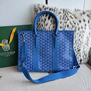 Kitlife Goyard Villette Jacquard PM Tote Bag in Blue 39x6.5x29cm - 1