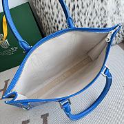 Kitlife Goyard Villette Jacquard PM Tote Bag in Blue 39x6.5x29cm - 4