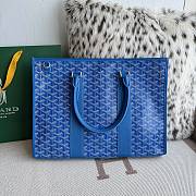 Kitlife Goyard Villette Jacquard PM Tote Bag in Blue 39x6.5x29cm - 5