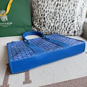 Kitlife Goyard Villette Jacquard PM Tote Bag in Blue 39x6.5x29cm - 6