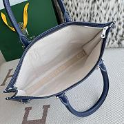 Kitlife Goyard Villette Jacquard PM Tote Bag in Dark Blue 39x6.5x29cm - 4