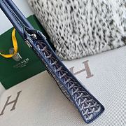 Kitlife Goyard Villette Jacquard PM Tote Bag in Dark Blue 39x6.5x29cm - 5