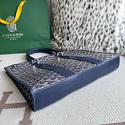 Kitlife Goyard Villette Jacquard PM Tote Bag in Dark Blue 39x6.5x29cm - 6