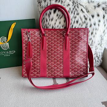 Kitlife Goyard Villette Jacquard PM Tote Bag in Red 39x6.5x29cm