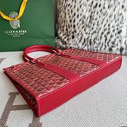 Kitlife Goyard Villette Jacquard PM Tote Bag in Red 39x6.5x29cm - 3