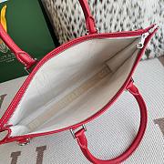 Kitlife Goyard Villette Jacquard PM Tote Bag in Red 39x6.5x29cm - 2