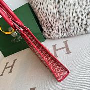 Kitlife Goyard Villette Jacquard PM Tote Bag in Red 39x6.5x29cm - 5