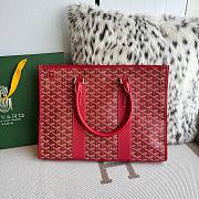 Kitlife Goyard Villette Jacquard PM Tote Bag in Red 39x6.5x29cm - 6