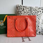 Kitlife Goyard Villette Jacquard PM Tote Bag in Orange 39x6.5x29cm  - 2