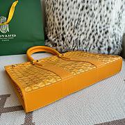 Kitlife Goyard Villette Jacquard PM Tote Bag in Yellow 39x6.5x29cm - 4