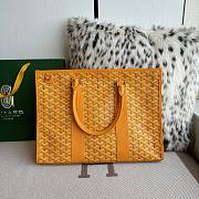Kitlife Goyard Villette Jacquard PM Tote Bag in Yellow 39x6.5x29cm - 6
