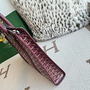 Kitlife Goyard Villette Jacquard PM Tote Bag in Burgundy 39x6.5x29cm - 3
