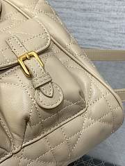 Kitlife Dior Caro Backpack Beige 23x11x25cm - 6