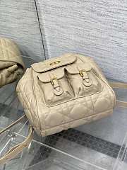 Kitlife Dior Caro Backpack Beige 23x11x25cm - 5