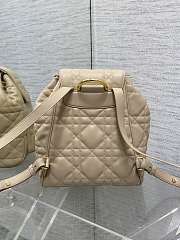 Kitlife Dior Caro Backpack Beige 23x11x25cm - 4