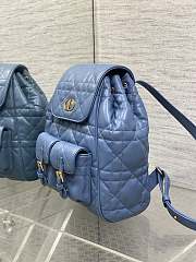 Kitlife Dior Caro Backpack Blue 23x11x25cm - 6