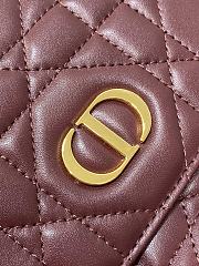 Kitlife Dior Caro Backpack Burgundy 23x11x25cm - 5