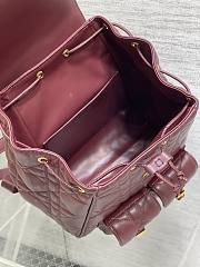 Kitlife Dior Caro Backpack Burgundy 23x11x25cm - 2