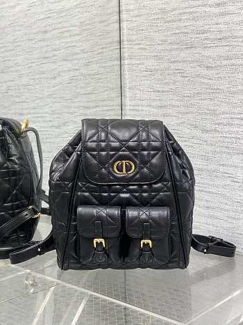 Kitlife Dior Caro Backpack Black 23x11x25cm