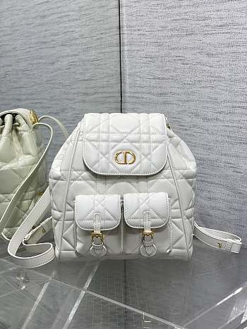 Kitlife Dior Caro Backpack White 23x11x25cm
