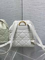 Kitlife Dior Caro Backpack White 23x11x25cm - 6