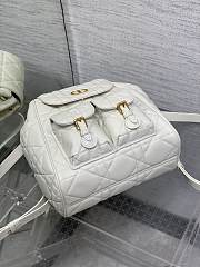 Kitlife Dior Caro Backpack White 23x11x25cm - 5