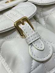 Kitlife Dior Caro Backpack White 23x11x25cm - 4