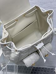 Kitlife Dior Caro Backpack White 23x11x25cm - 3