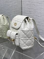 Kitlife Dior Caro Backpack White 23x11x25cm - 2