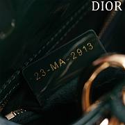 Kitlife Dior Lady Diana Green Patent Leather Bag M0505 17x15x7cm  - 5