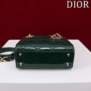 Kitlife Dior Lady Diana Green Patent Leather Bag M0505 17x15x7cm  - 4
