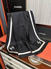 Kitlife Chanel 2025 Square Scarf Black 90x90cm - 1