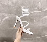 Kitlife Rene Caovilla Margot Embellished High-heeled Sandals White - 2
