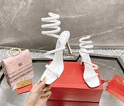 Kitlife Rene Caovilla Margot Embellished High-heeled Sandals White - 3