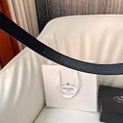 Kitlife Prada Suede Leather Belt Black 1.5cm - 3
