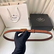 Kitlife Prada Suede Leather Belt Brown 1.5cm - 1